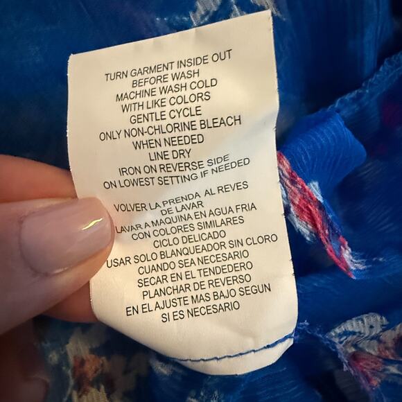 Rewind Womens Cardigan Summer Kimono Size Medium Sheer Open Cover Up Lace Trim - Picture 4 of 5